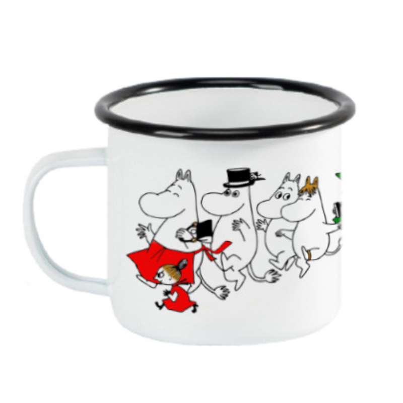 北欧姆明小号搪瓷杯卡通马克杯