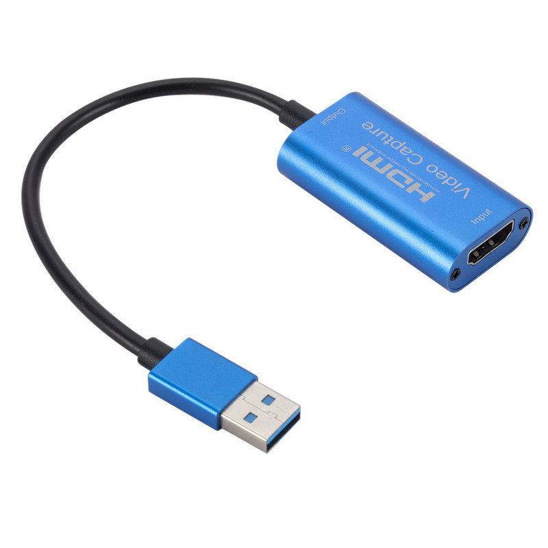 HDtv高清采集卡支持游戏直播HDtv转USB3.0带线采集器4K视频采集卡