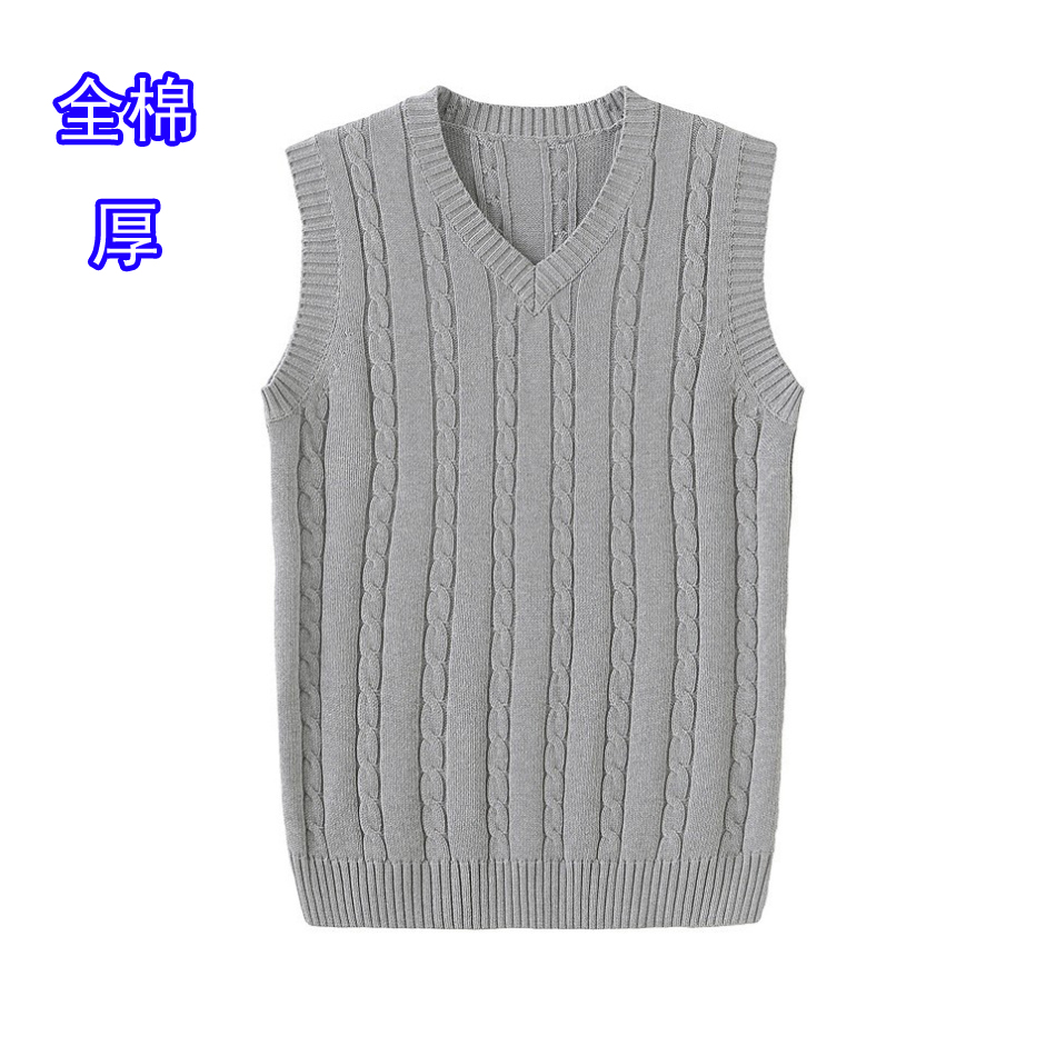 纯棉背心麻花全棉坎肩马甲女