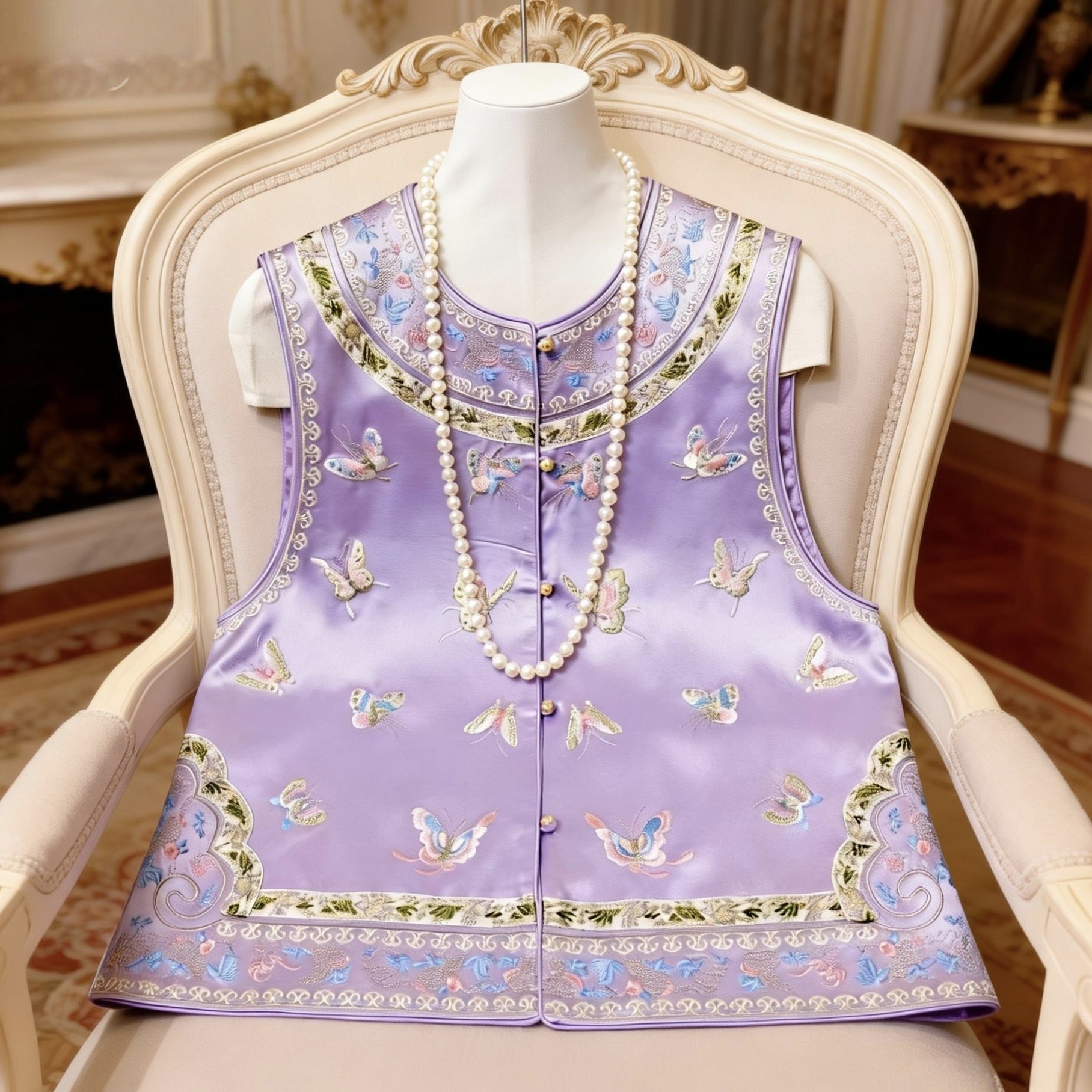 2026春季新中式坎肩复古国风重磅醋酸刺绣马甲外搭女国潮马夹背心