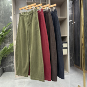 女JLF25002 宽松中高腰牛仔镰刀裤 外D 清仓不予退换