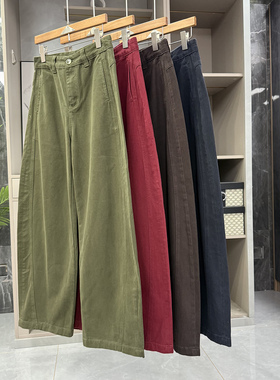 清仓不予退换！外D！宽松中高腰牛仔镰刀裤女JLF25002~ZY