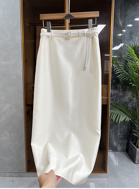 闭眼shou！职场女神范！高腰后开衩包臀半身裙女     K666~JS