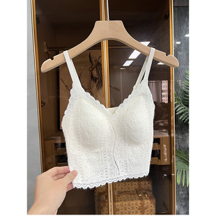 墙推！chao好穿！无钢圈文胸女士蕾丝美背针织内衣   N92~JS
