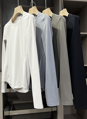 推荐！衣橱刚需！修身运动瑜伽T恤圆领长袖打底衫女    DAW192~ZY