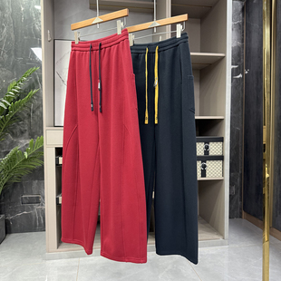 N货！温暖时髦并存！加绒松紧腰休闲镰刀阔腿卫裤女   KZ25508~ZY