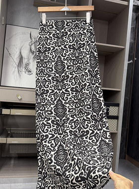 清仓不予退换！气质！高腰亚麻包臀A字半身裙女D5023~ZY