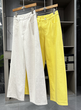 清仓不予退换！工厂品质货！中高腰牛仔镰刀裤女      66591~ZY