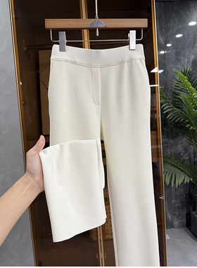 小个子收！P牌款！微弹抗皱休闲小直筒九分裤女    B251012~JS