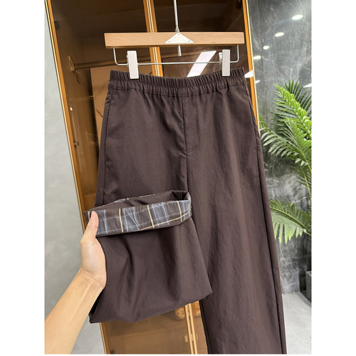 大厂品质！松紧腰休闲直筒裤