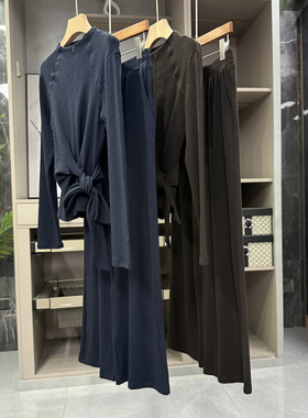 直接入！真真jue了！修身长袖上衣+长腿套装女   M02285~ZY