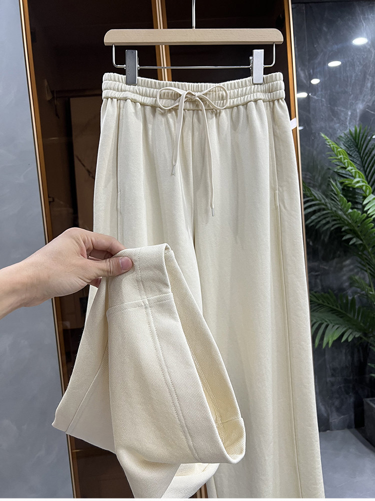 大厂品质松紧腰休闲直筒裤卫裤