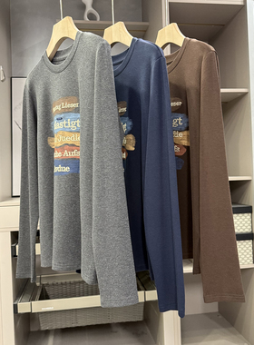 N货！品质感chao赞！宽松圆领长袖棉T恤打底衫女     SY25538~ZY