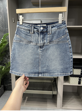 清仓不予退换！N@3大工厂品质！A型牛仔半身裙短裙女71120