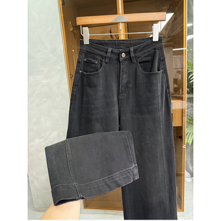 M040025 高个子收 女 微弹高腰牛仔直筒裤 舒适又显瘦