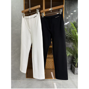 大N货!谁穿谁是九头身!微弹中高腰休闲烟管八分裤女 D25229~ME