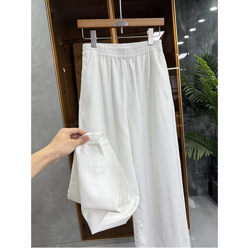 N货！松紧腰牛仔休闲直筒阔腿裤