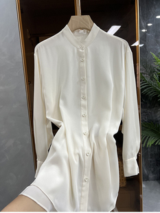 清仓不退！N@3出勤穿搭率很高！宽松衬衫开叉上衣女   2401112