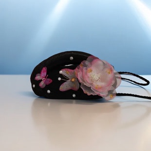 湘云飞古典舞蹈艺考桃李杯舞头饰儿童淡妆浓抹总相宜扇子舞发饰