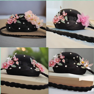 儿童湘云飞假发头饰古典舞蹈艺考桃李杯淡妆浓抹总相宜扇子舞头饰