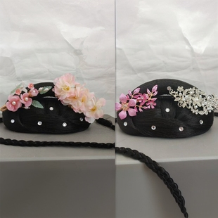 湘云飞古典舞蹈艺考桃李杯舞头饰儿童淡妆浓抹总相宜扇子汉服头饰