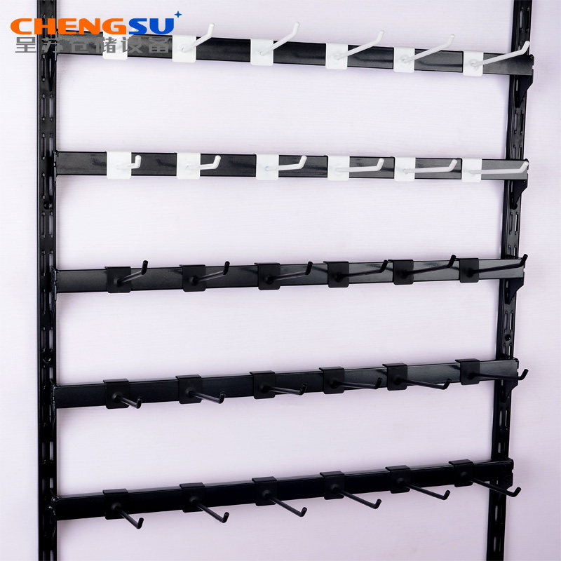 黑色上墙展示架手机配件挂钩货架袜子饰品百货展架小饰品配件架子