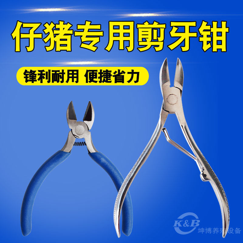 包邮猪用剪牙钳不锈钢牙钳 断齿钳 畜牧器械仔猪剪牙钳养殖设备牙