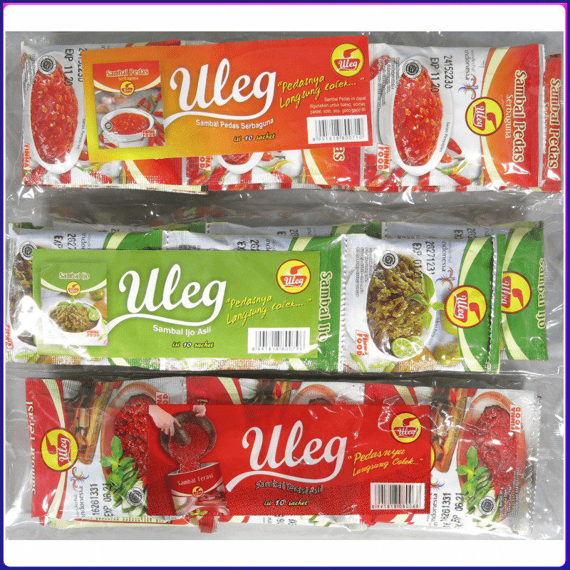 印尼finna菲娜虾膏辣椒酱青辣椒酱蒜蓉辣椒酱uleg sambal21g*10包