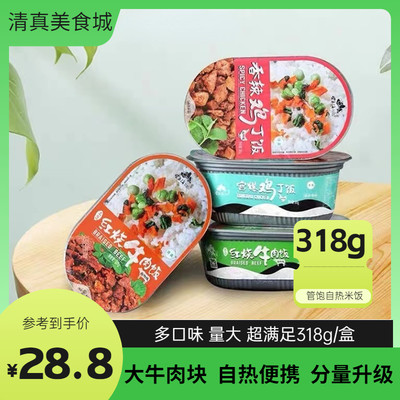 清真云南望三海红烧牛肉米饭自热