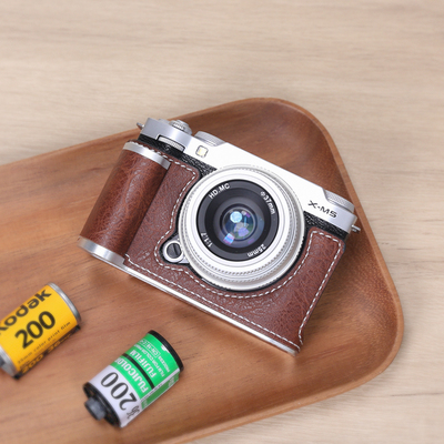 富士xm5保护套手柄配件相机包皮套底座