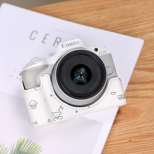 佳能R50保护套皮套底座配件卡通可爱