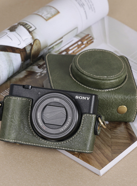 索尼zv1/zv1f保护套相机壳皮套内胆包复古肩带微单ZV-1M2 II二代