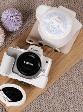 佳能R50保护套M50g7x3相机包g7x2M6M200微单200D二代皮壳内胆包