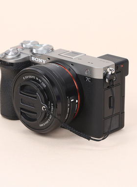 镜头盖防丢绳适用于索尼相机镜头zve10二代a7c2a7m4a6400a600