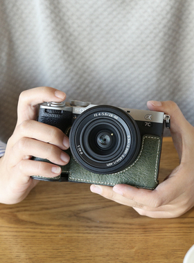 索尼A7C2保护套A7M4相机包皮套底座a7r5微单反底座ZVE10/A7C二代