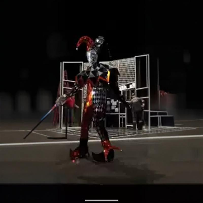 小丑反光服演出服高档