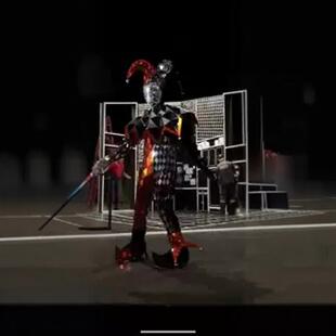 高档小丑演出服装 道具 镜面服小丑镜面人角色扮演开业庆典气氛服装