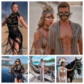 波西米亚手工编织镂空手钩针织性感流苏沙滩长裙女神设计感礼服