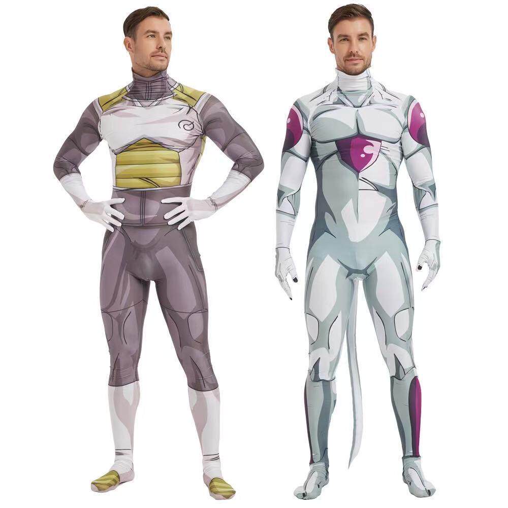 七龙珠贝吉塔紧身衣表演服饰超级赛亚人弗利萨cos动漫游戏服装