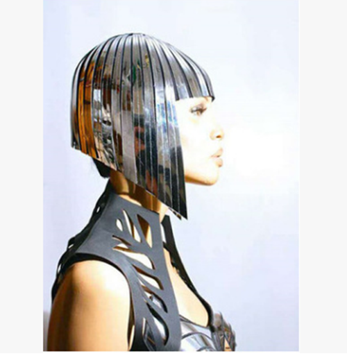 镜面反光波波头假发欧美风格酒吧DS镜面银色金色夸张演出假发,美发护发/假发,日常整顶假发,淘宝优惠券,粉丝福利购,淘宝优惠卷