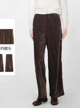 sweetbasil紫淑2025冬装新款正品女休闲时尚百搭直筒长裤