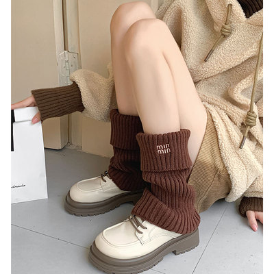 粗线字母日系辣妹JK风显瘦袜套