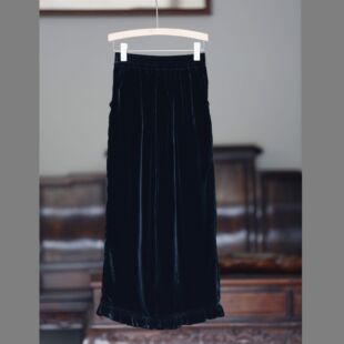 如素慢衣100%桑蚕丝橡筋腰超显瘦真丝九分裤 60145 休闲裤