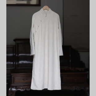 如素慢衣亚麻棉简约宽松文艺连衣裙40120