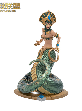 英雄联盟LOL魔蛇之拥 卡西奥佩娅 中型雕塑人偶摆件蛇女雕塑手办