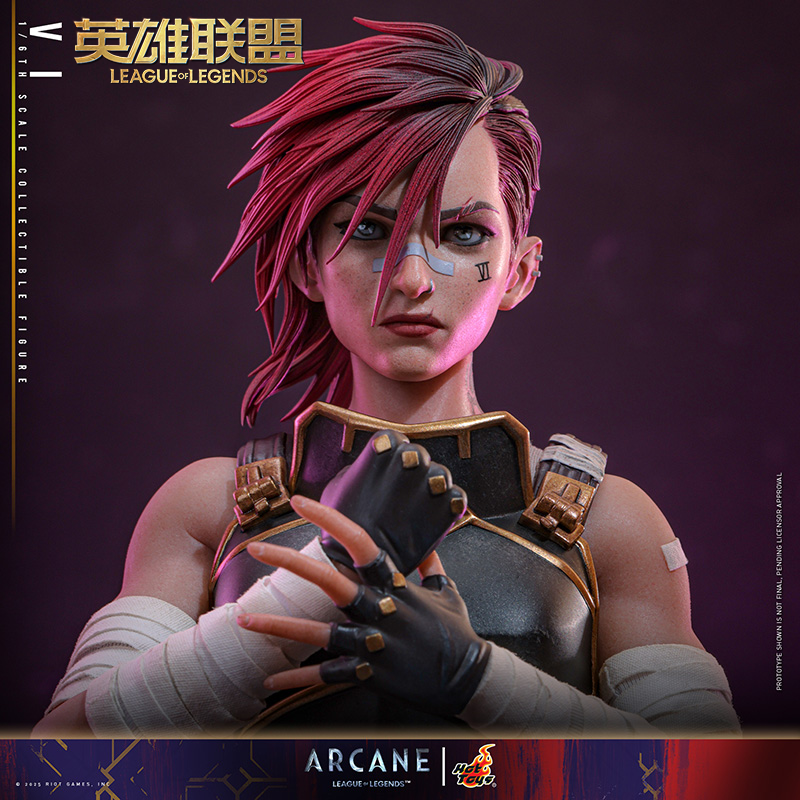 【预定】英雄联盟 HotToys联名款1/6双城之战蔚手办 大型摆件游戏