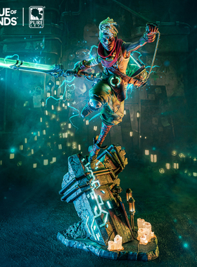 英雄联盟PureArts联名款艾克1/4比例雕塑大型人偶摆件顺丰到付