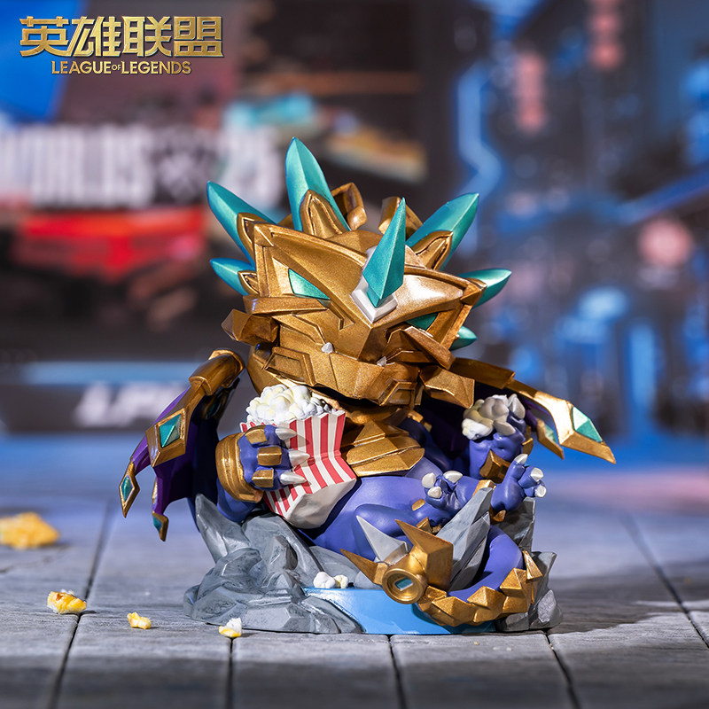英雄联盟LOL 2025年全球总决赛 海克斯科技亚龙手办S15纪念款摆件