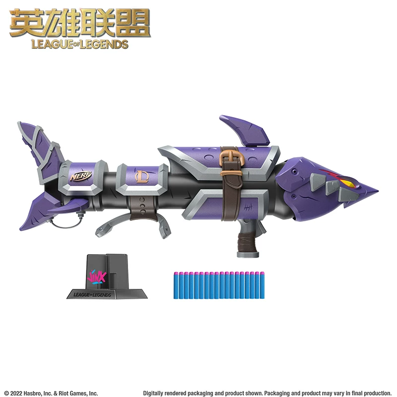 Лига легенд LOL Hasbro Joint Jinx Fish Bone Launcher