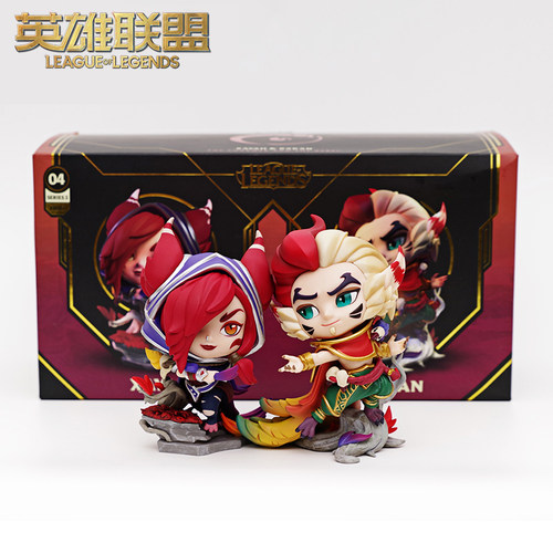 英雄联盟lol洛与霞情侣手办